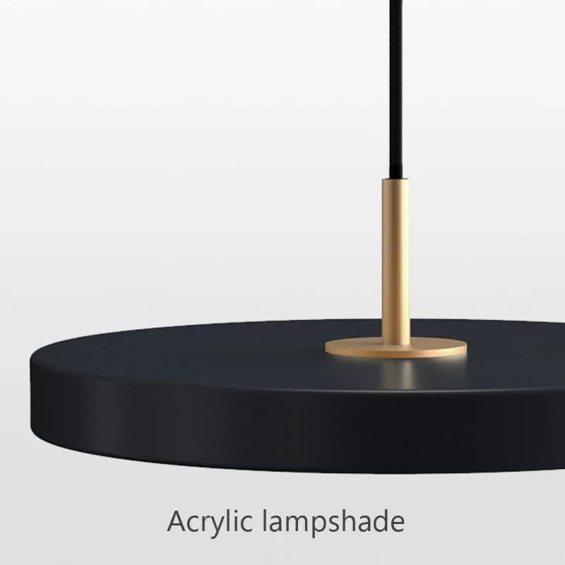 Suspension LED moderne avec disque d'étude