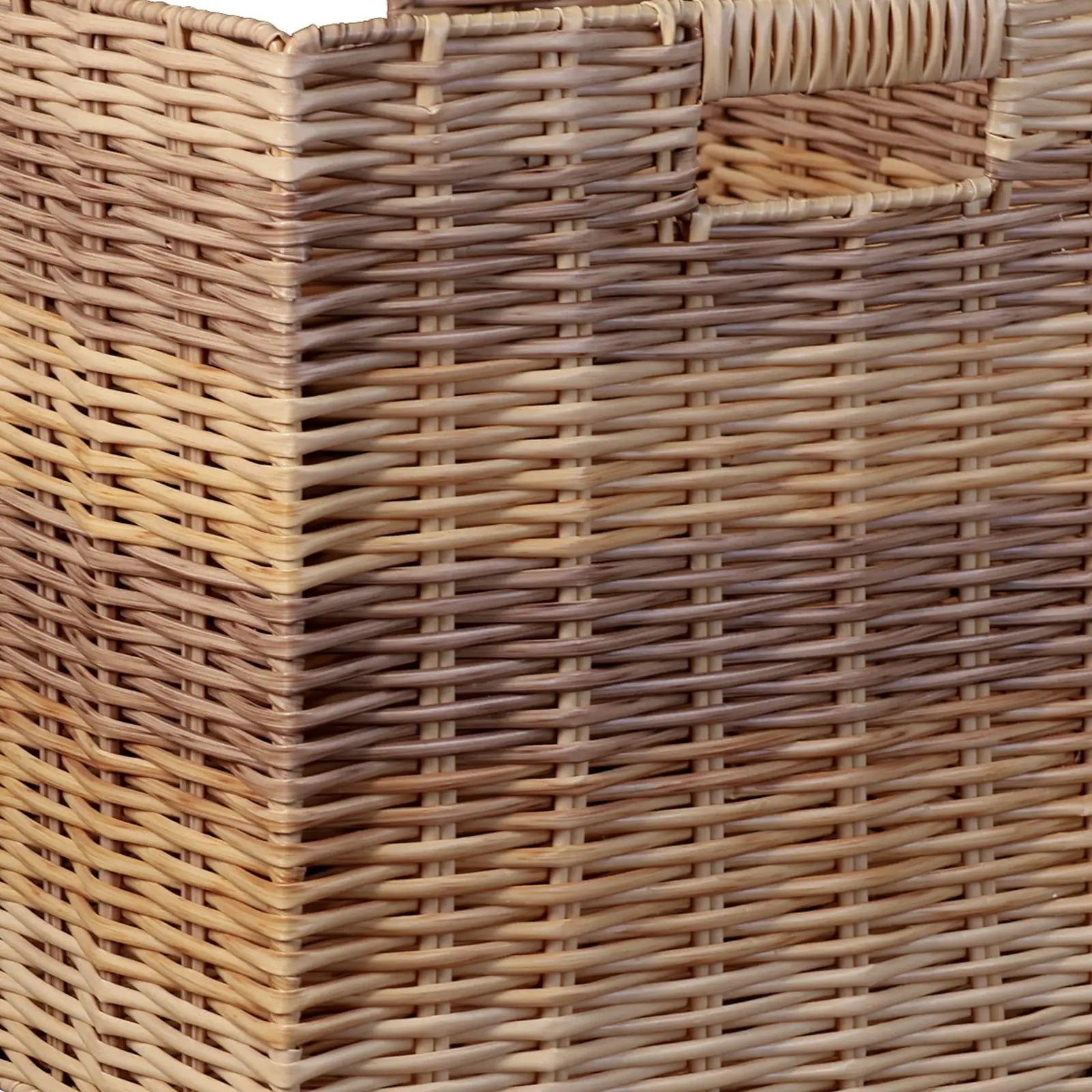 panier de rangement en rotin tissé fait main pour étagères - vue 8 sur 7