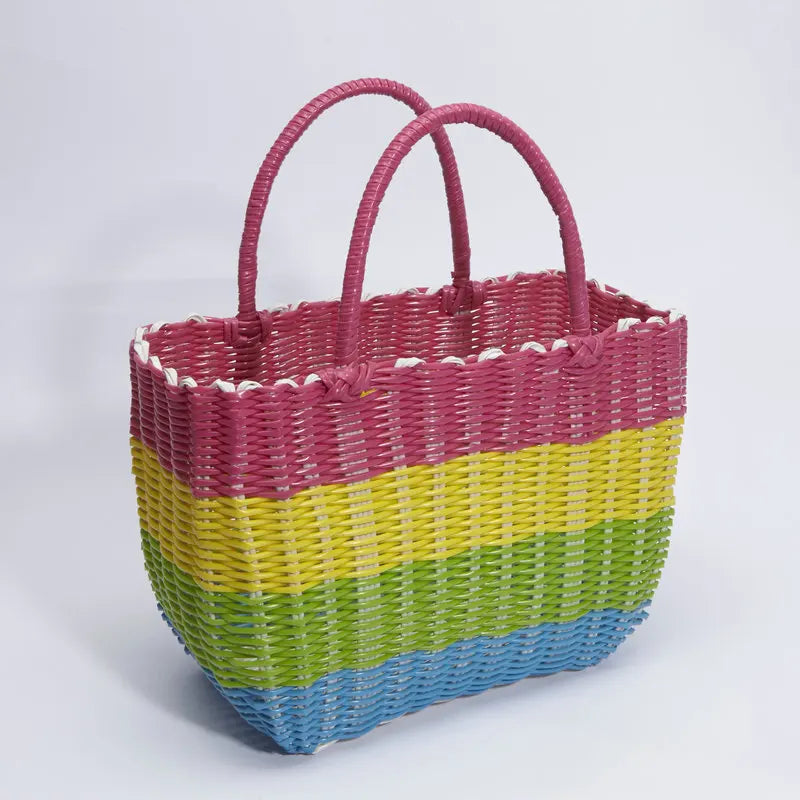 panier tissé imitation rotin pour pique-nique en extérieur - vue 16 sur 22