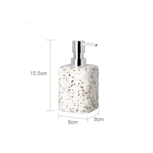 distributeur de savon en pierre naturelle pour salle de bain décorative - vue 14 sur 14