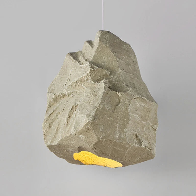 Suspension Design créatif européen Imitation pierre kaki modèle chambre japonaise Wabi Sabi maison chambre - vue 4 sur 6