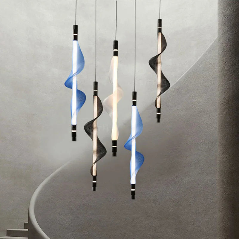 Kronleuchter Design LED Postmodern Acryl Trend 2024 Pendelleuchte - vue 4 sur 18