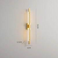 applique murale en verre et cuivre design minimaliste pour intérieur élégant