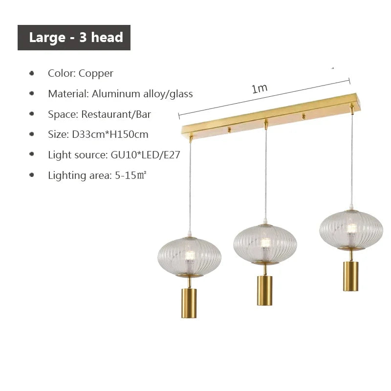 suspension en verre rétro design pour décoration intérieure - vue 18 sur 18
