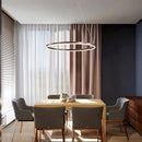 Nordische LED-Pendelleuchten mit rundem Ring, minimalistisch