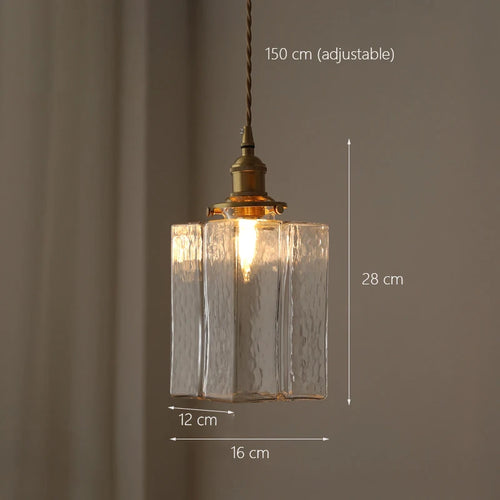 Moderner japanischer Glas-Kronleuchter mit LED-Beleuchtung - vue 8 sur 9