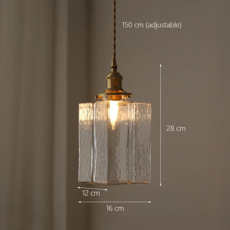 Moderner japanischer Glas-Kronleuchter mit LED-Beleuchtung - vue 7 sur 9