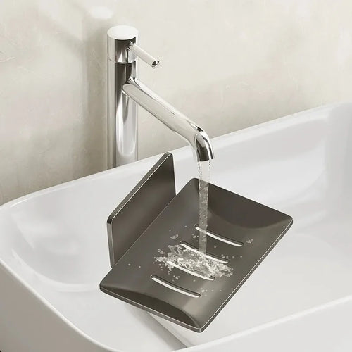 porte-savon mural en aluminium pour rangement et organisation - vue 4 sur 9