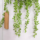 plantes succulentes artificielles décoratives en rotin pour jardin suspendu