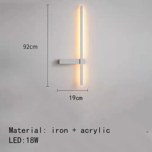 LED-Wandleuchte minimalistisch mit künstlerischem Design - vue 12 sur 15