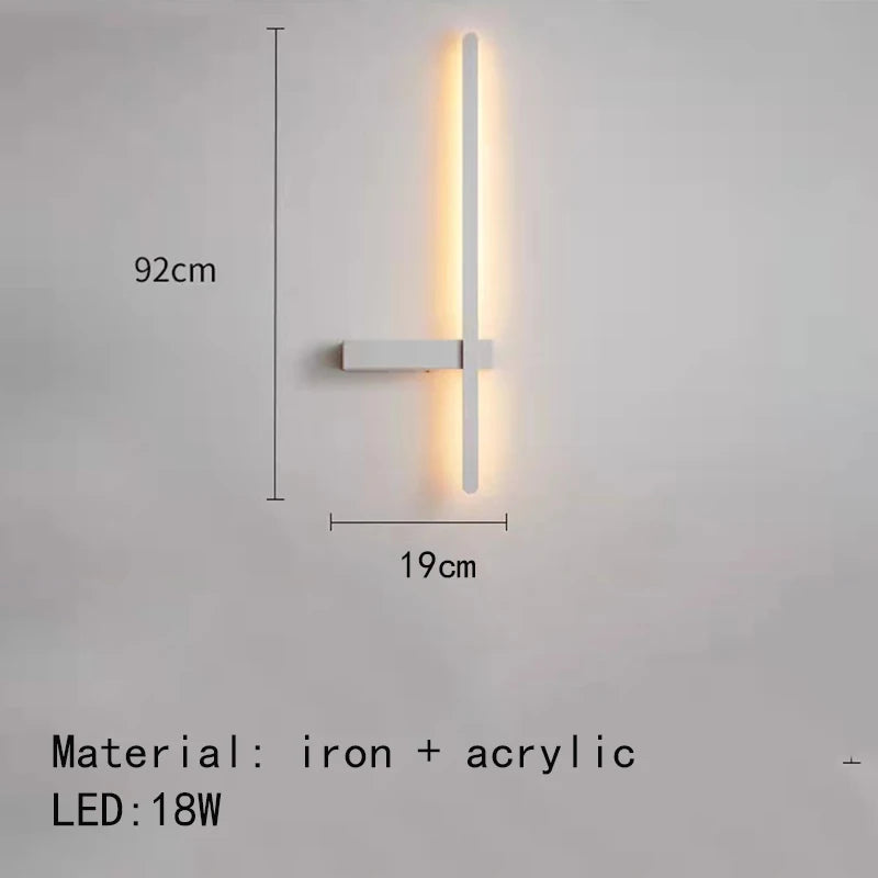LED-Wandleuchte minimalistisch mit künstlerischem Design - vue 11 sur 15
