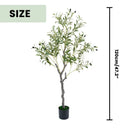 Realistic Artificial Olive Tree, Lifelike Faux Olive Plant for Home, Office, Garden Décor