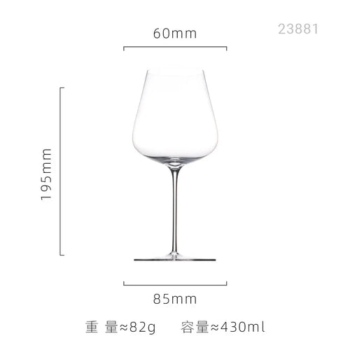 Verre a vin cristal extra fin style bourgogne
