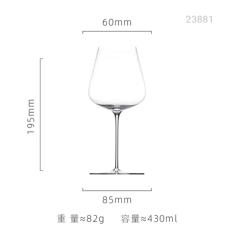 Verre a vin cristal extra fin style bourgogne