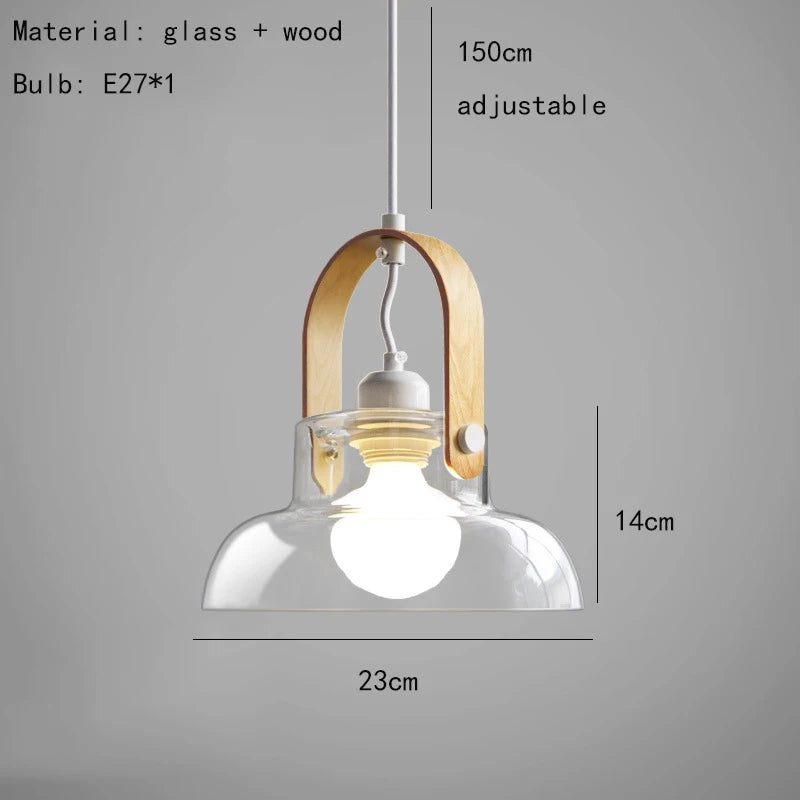 Moderne Glas-Pendelleuchte mit verstellbarem Kabel für Ihre Inneneinrichtung