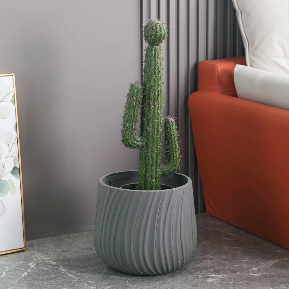 moule en silicone moderne pour pot de fleurs en béton léger et luxueux - vue 7 sur 22