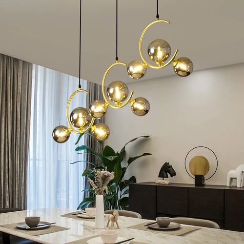 lampe boule en verre nordique décorative et créative