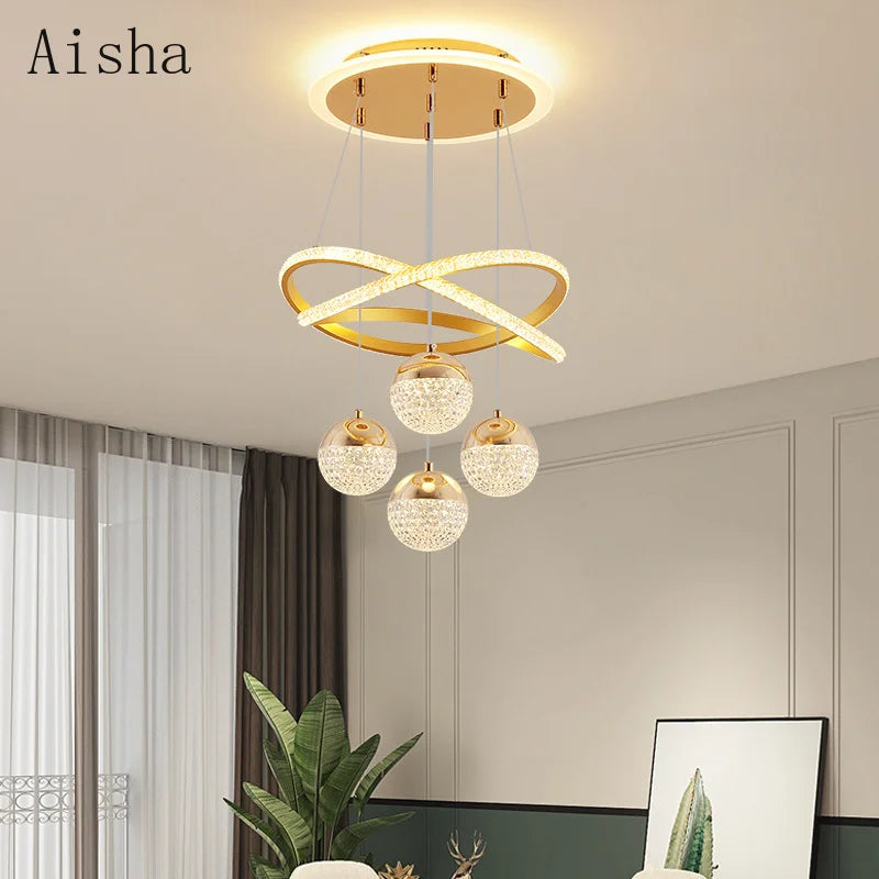 lustre moderne design élégant pour décoration intérieure éclairage - vue 4 sur 12