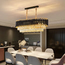 lustre en cristal luxueux avec éclairage led pour intérieur