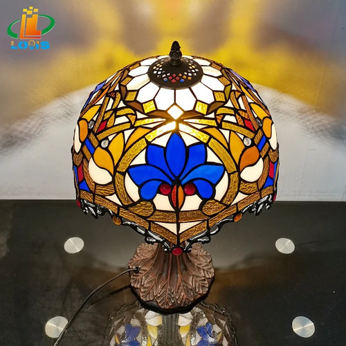 lampe à poser style tiffany pour décoration nostalgique et cadeaux