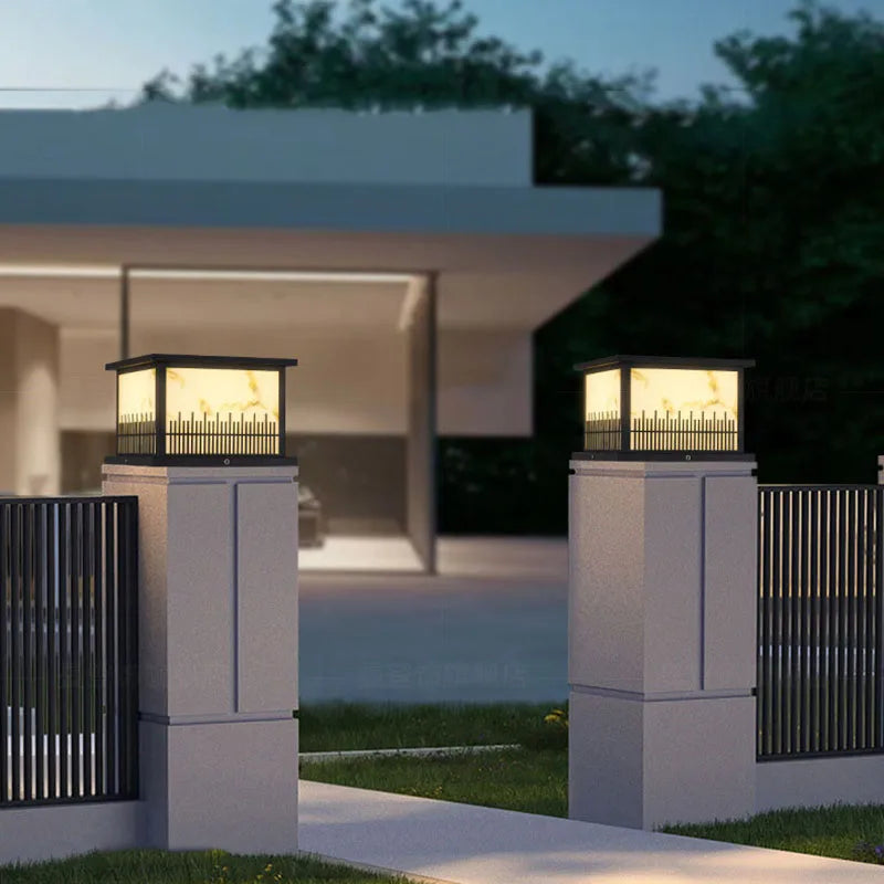 lampe solaire led pour jardin avec télécommande et couleurs variables - vue 4 sur 9