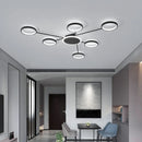 lustre led moderne design d'intérieur avec télécommande luminaire suspendu