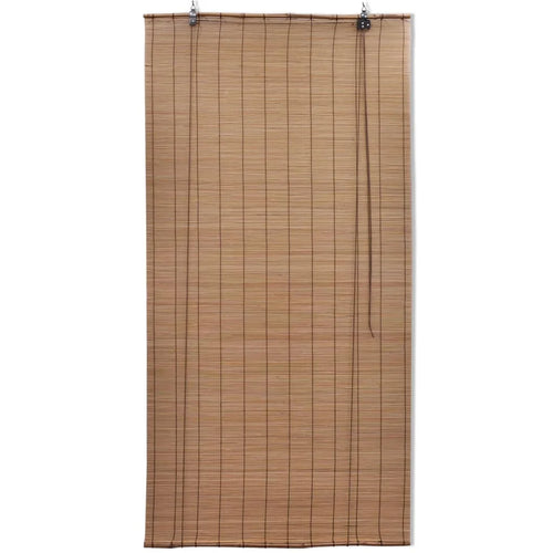 Store roulant en bambou style naturel pour fenêtre salon