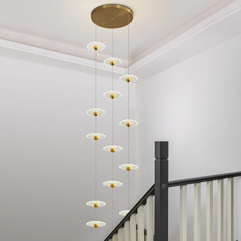 lustre moderne à led pour espaces intérieurs élégants et contemporains - vue 4 sur 26