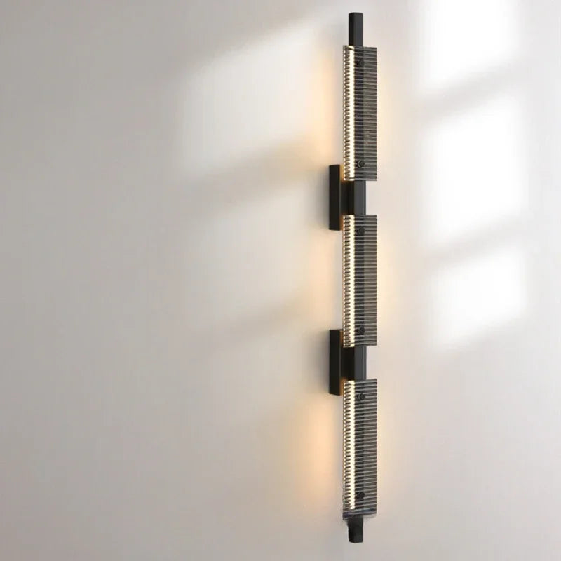 applique murale en verre et cuivre design minimaliste pour intérieur élégant - vue 4 sur 10