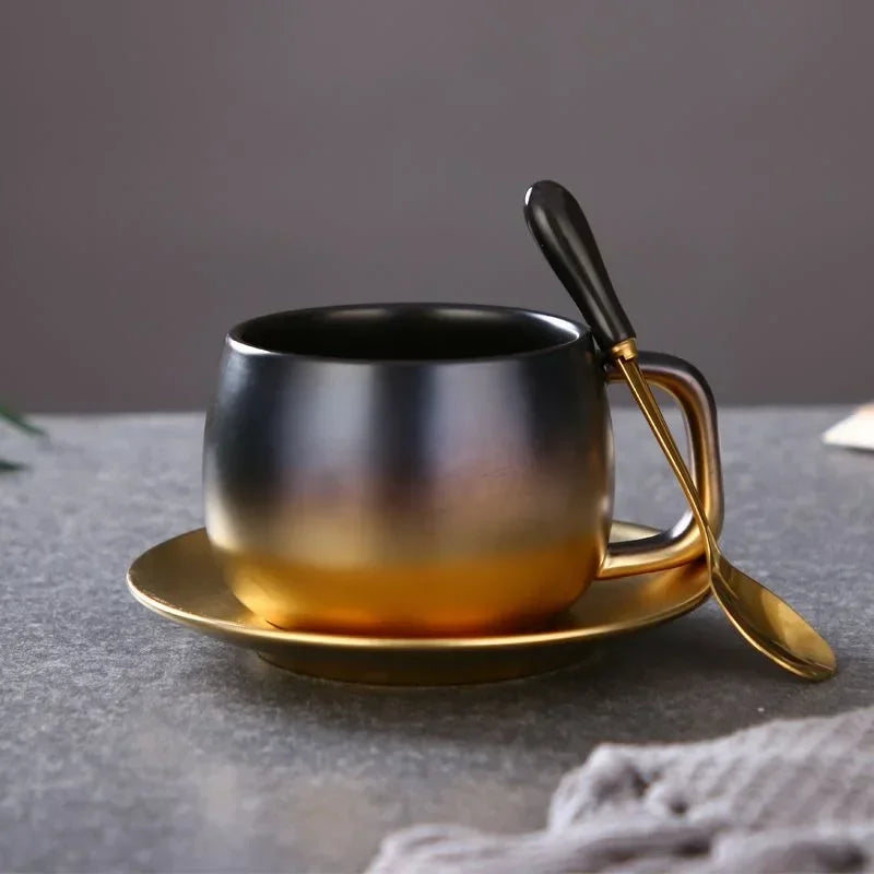 Tasse cafe ceramique style americain effet givre elegant