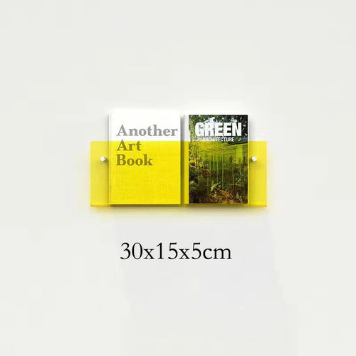porte-brochures mural en acrylique pour magazines et littérature