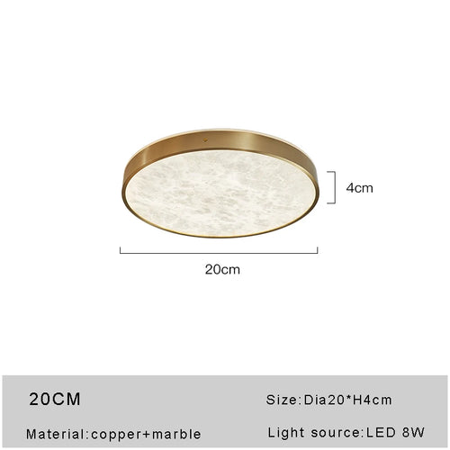 Design Deckenleuchte aus spanischem Marmor mit LED, modern und luxuriös - vue 13 sur 12