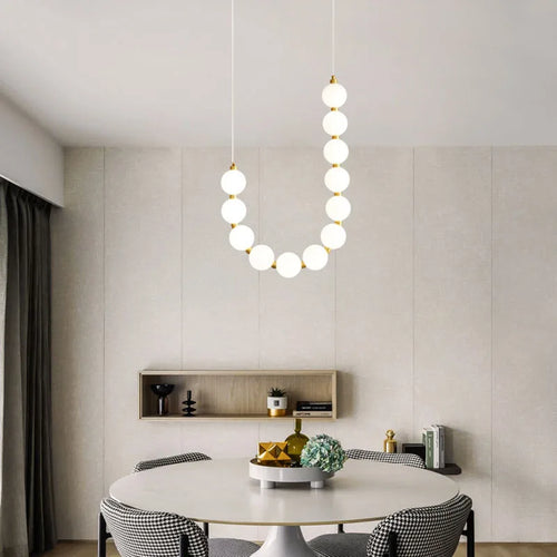 Runde LED-Pendelleuchte aus Messing, höhenverstellbar für vielseitige Räume - vue 3 sur 30