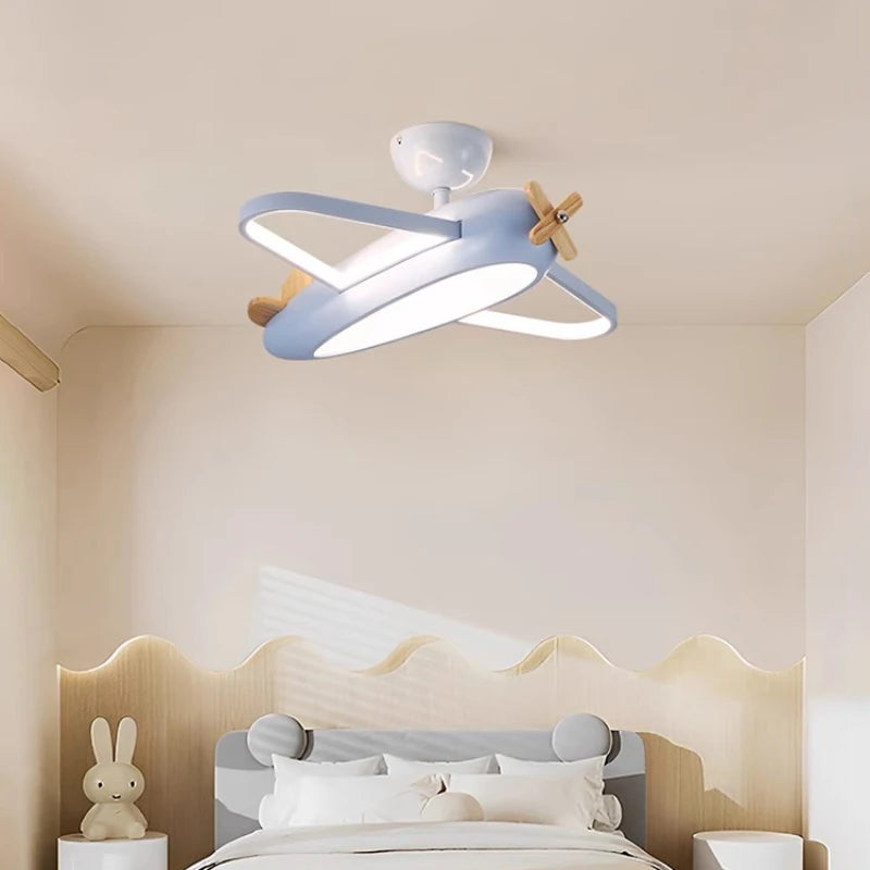 plafonnier hélicoptère moderne pour chambre d'enfant garçon - vue 4 sur 9