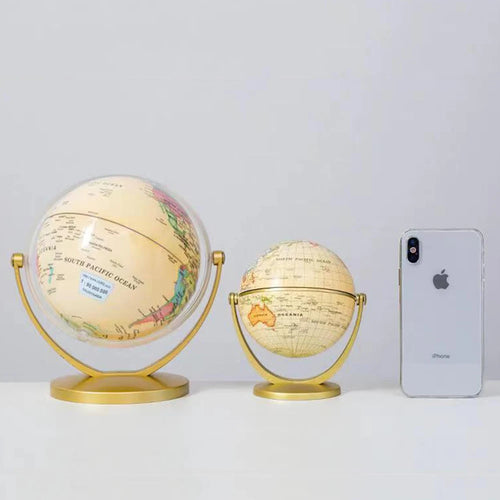 globe terrestre rétro pour apprendre la géographie et décorer - vue 4 sur 7