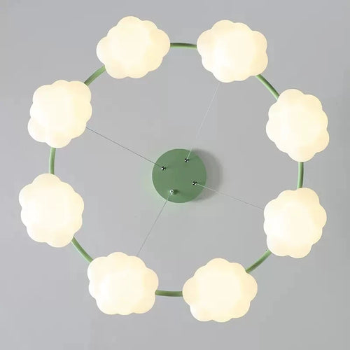Kronleuchter in Wolkenform mit Fernbedienung für Kinder - vue 6 sur 14