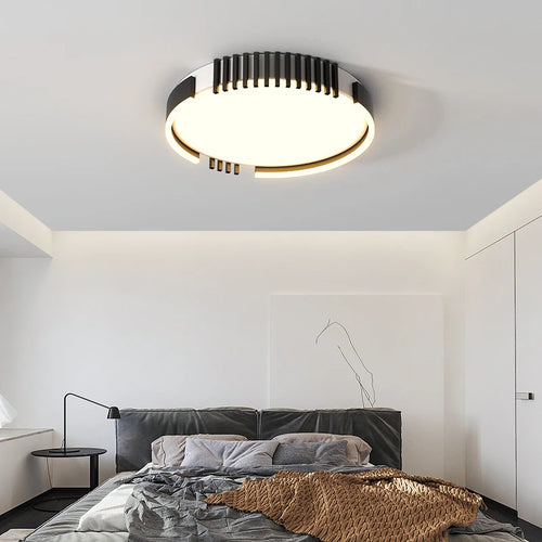 Rechteckige LED-Deckenleuchte zum Einbau im modernen nordischen Design - vue 4 sur 9