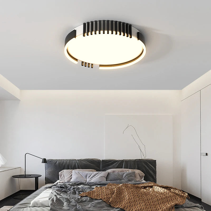 Rechteckige LED-Deckenleuchte zum Einbau im modernen nordischen Design - vue 4 sur 9