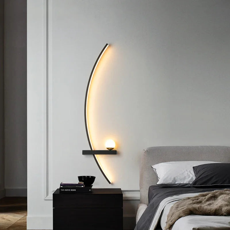 Applique murale LED nordique à rayures - vue 2 sur 18