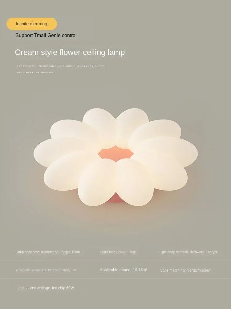 lustre créatif à pétales pour un éclairage chaleureux et apaisant
