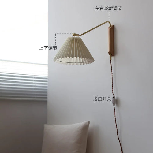Wandleuchte aus Kupfer mit Schalter und drehbarer LED-Lampe - vue 5 sur 7