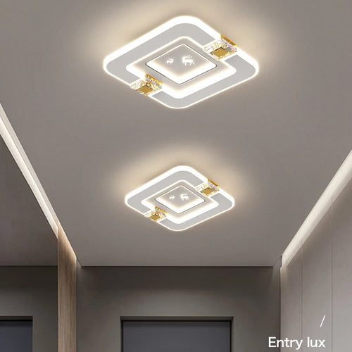 allée nordique led lumières de luxe personnalité créative