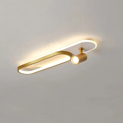 Moderne LED-Deckenleuchte mit dekorativem Strahler - vue 4 sur 12
