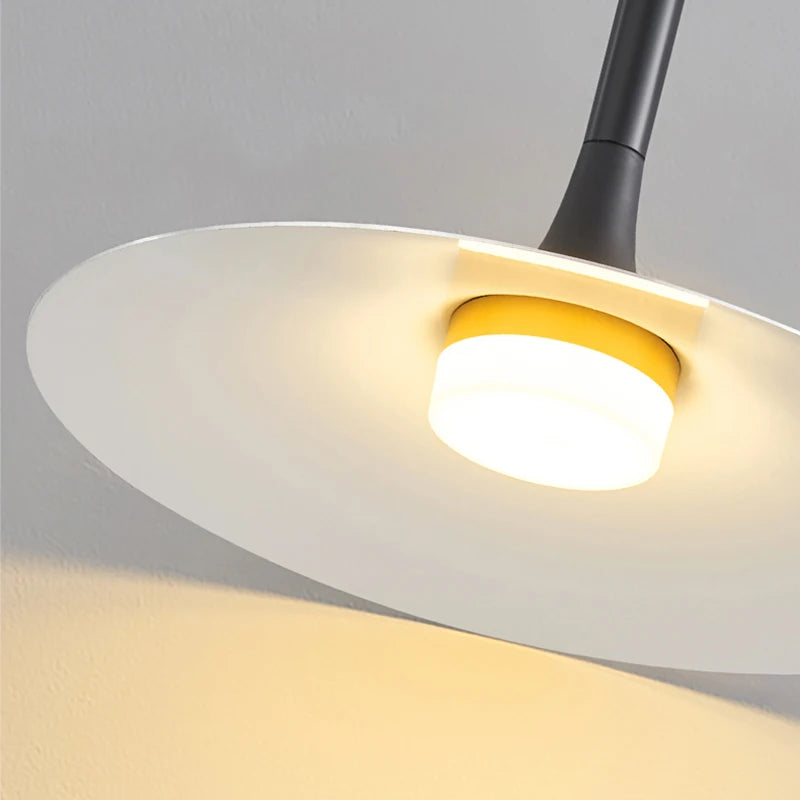Suspension design LED conique arrondi Noir - vue 5 sur 6