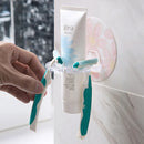 porte-brosse à dents auto-adhésif avec support et distributeur intégré