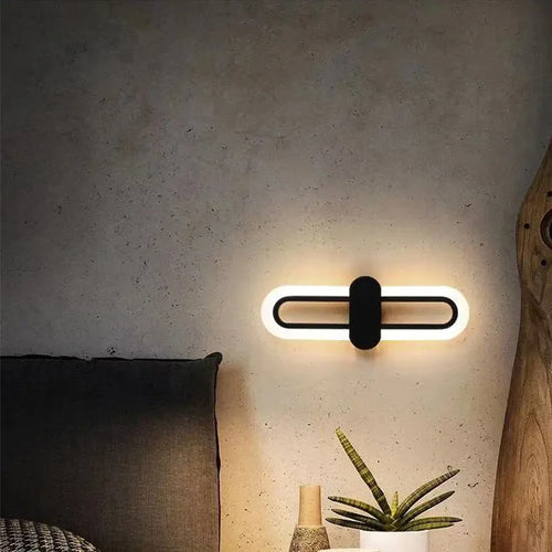 lampe ovale en acrylique led pour décoration de fond