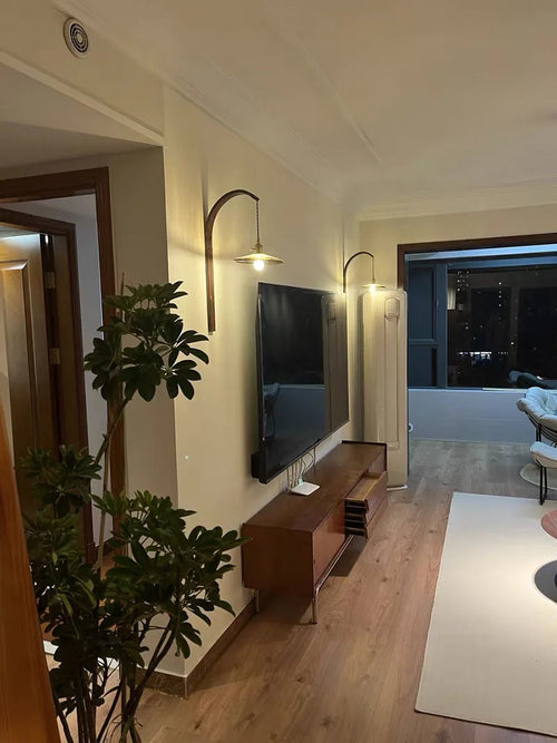 LED-Wandleuchte aus Holz für die Innendekoration - vue 6 sur 11