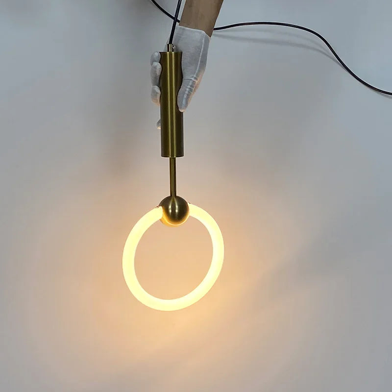 lustres led modernes luxueux lampes suspendues décoration - vue 4 sur 16