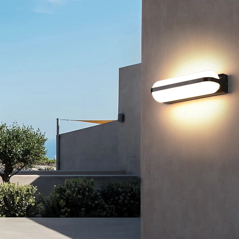 12W 24W courtyard wall light indoor and outdoor wall sconce lamp beautiful design fantastic garden lawn led lighting - vue 3 sur 8