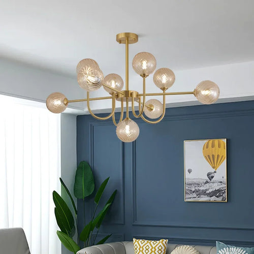 2024 New Pattern Creative U-shaped Magic Bean LED Pendent  Lamp For Living Room Bedroom Lobby Exhibition Hall
